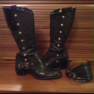 Jessica Bennett Studded Boots with removable Spats