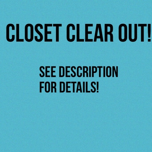 Closet clear out!