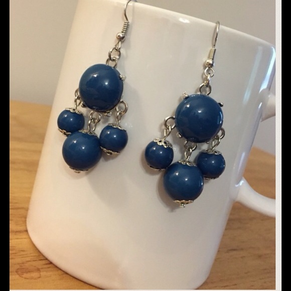 Blue Bubble Earrings - Picture 3 of 3