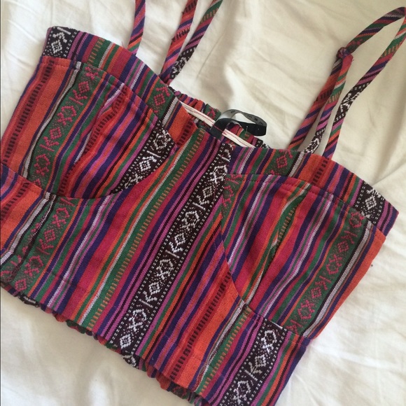 Tribal Crop Top. Perfect for summer 🌼 - Picture 1 of 2