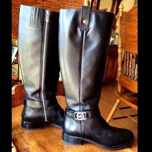 Michael Kors Leather Riding Boots 8M