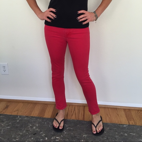 Rock & republic red skinny jeans
