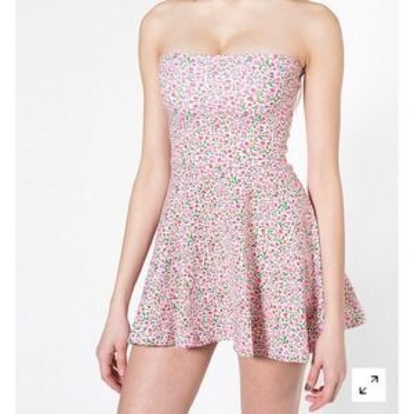 American Apparel Strapless Skater Dress/Fold Skirt