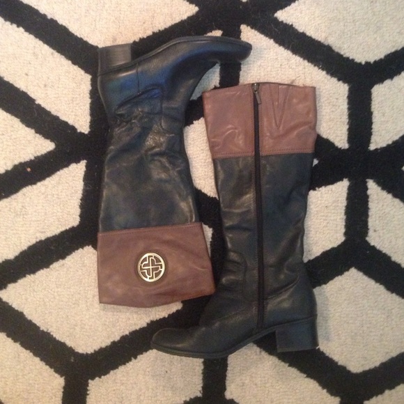 Leather boots