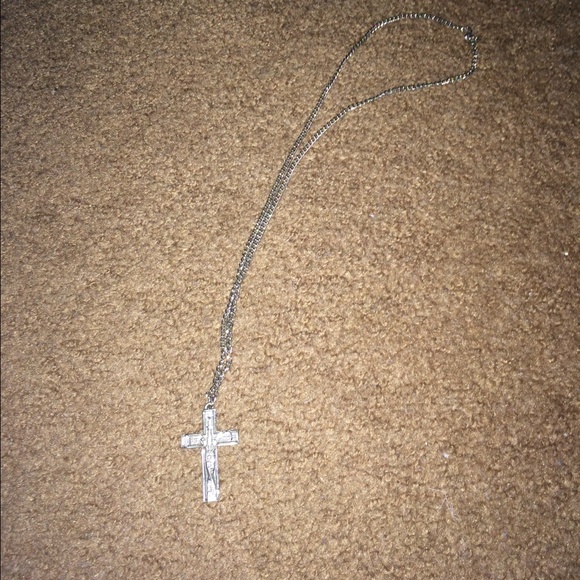 Jewelry - Music Note Silver Cross Necklace