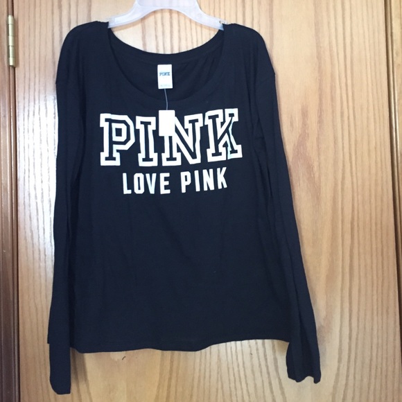 PINK Black Sleep Wear Shirt NEEDS TO GO!