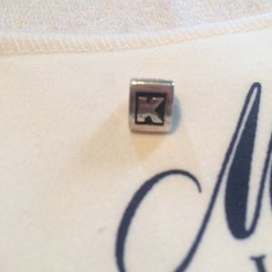 "K" pandora charm