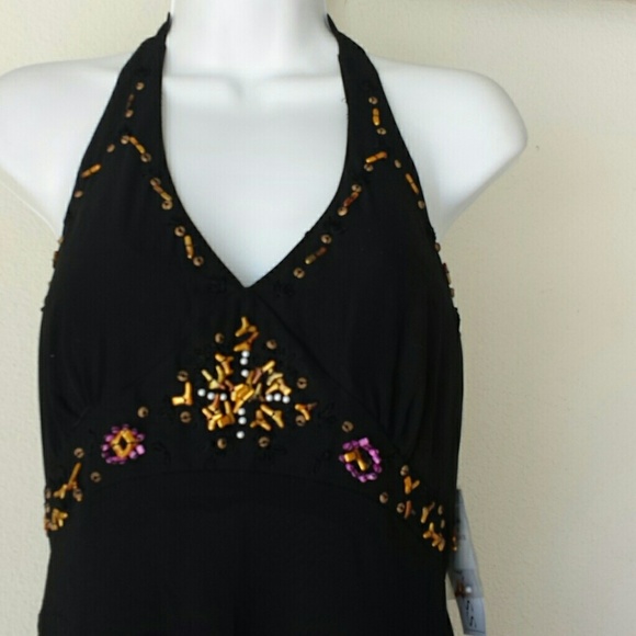 😁SOLD OUT🤣Clearance. beautiful black dress. NWT - Picture 2 of 4