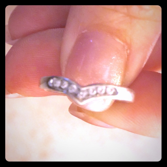 14k white gold band