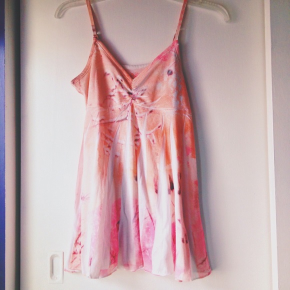 Peach Babydoll Tank Top
