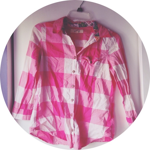 Hot Pink Buffalo Plaid Shirt