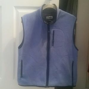 Light blue fleece vest