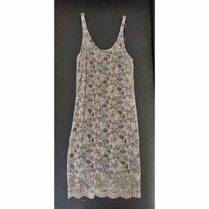 Grey lace bodycon dress