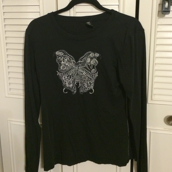 Lucky Brand black long sleeve shirt size large
