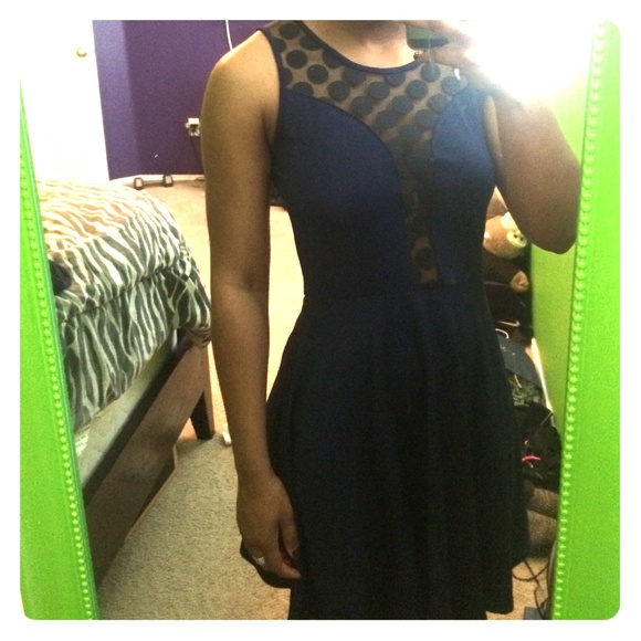 Polka-dotted dress