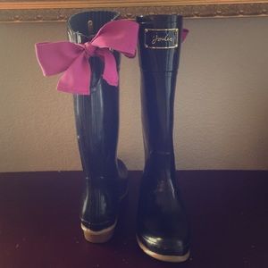 Tom Joules Black Rain Boots