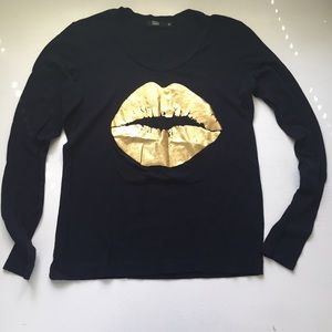 Markus Lupfer Tops - •2x HOST PICK• Rare Gold Lips Markus Lupfer top • Markus Lupfer Tops - •2x HOST PICK• Rare Gold Lips Markus Lupfer top •