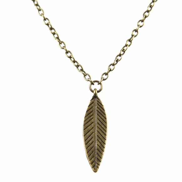 Handmade Jewelry - NECKLACE - Bronze Leaf