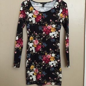Flower print dress