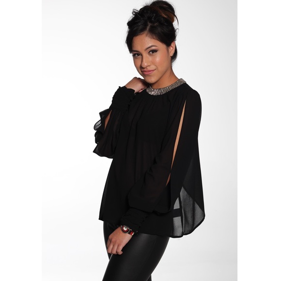 Slit Back Top - Picture 2 of 4