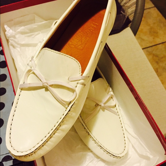 Woman Cream Salvatore Ferragamo boat shoes