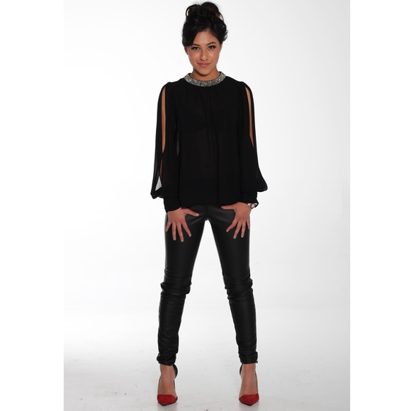 Slit Back Top