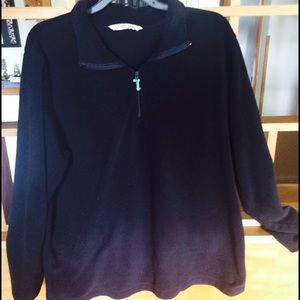 Old Navy Black Fleece Pullover with Zipper