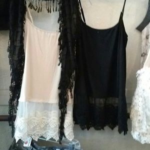 High extended lace tank top, very high in demand!