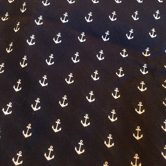 JCrew City Fit Capris Nautical Anchor
