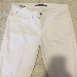 Joe's straight and narrow white jeans.