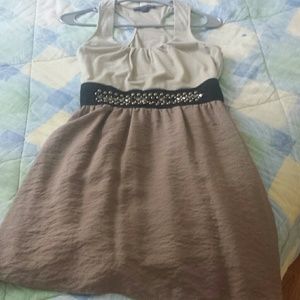 Cute beige short dress