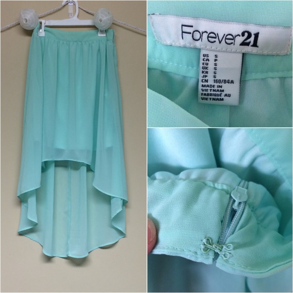 ❌SOLD❌ F21 High-low Chiffon Skirt •• - Picture 2 of 4