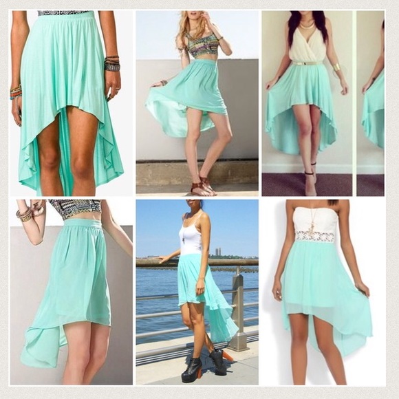 ❌SOLD❌ F21 High-low Chiffon Skirt •• - Picture 4 of 4