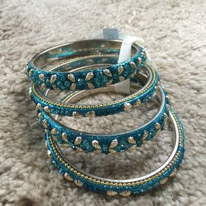 Blue 4 pieces bracelet