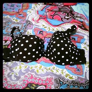 Lane Bryant 42 DDD polka dot bra