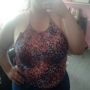 2 90s style crop top halters