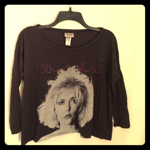 Junk food blondie long sleeve crop top