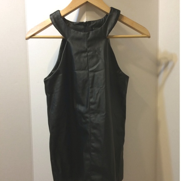 Topshop faux leather top - Picture 3 of 4