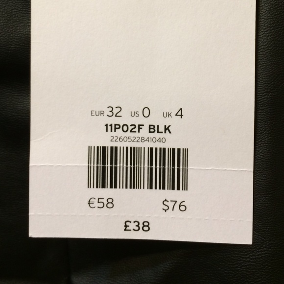 Topshop faux leather top - Picture 4 of 4