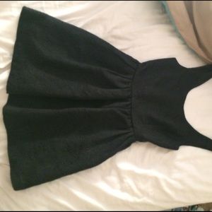 Black imprinted Vera Wang dress