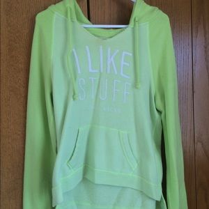 TRADE❗️M Gilly Hicks Light green hooded sweater.