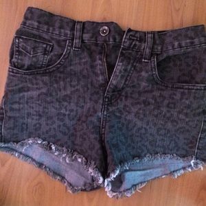 cheetah high waisted shorts