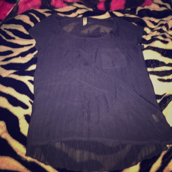 dark blue shirt
