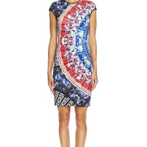 Clover Canyon Spanish Fan Cap Sleeve Dress