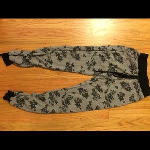 Floral jogger pants