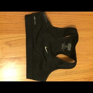Nike black sports bra
