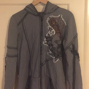 Salvage zip hoodie