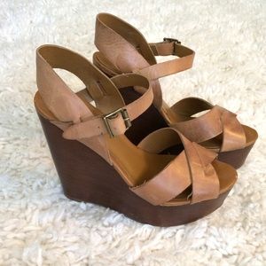 ALDO Affina Leather Platform Wedges