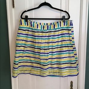 Striped LOFT skirt