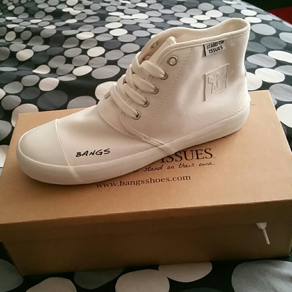 Bangs shoes white